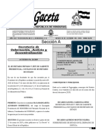 Acuerdo CREE 003 Publicado Gaceta (Ajuste Tarifario Octubre 2019)