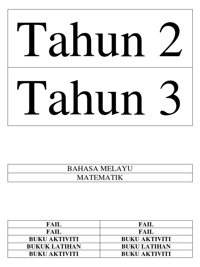 Label Rak Buku | PDF