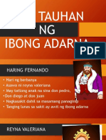 Mga Tauhan NG Ibong Adarna