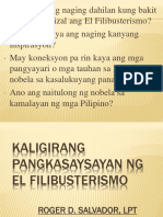 Kasaysayan NG El Filibusterismo