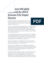 Dr. James Mirabile Honored As 2015 Kansas City Super Doctor