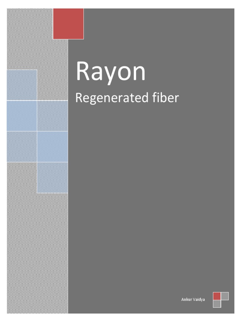 Viscose Rayon Manufacturing Process | PDF | Rayon | Cellulose