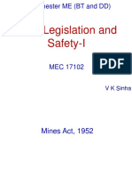 Mines Act Chapter I-X PDF