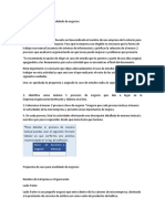 Propuesta de Caso para Modelado de Negocios