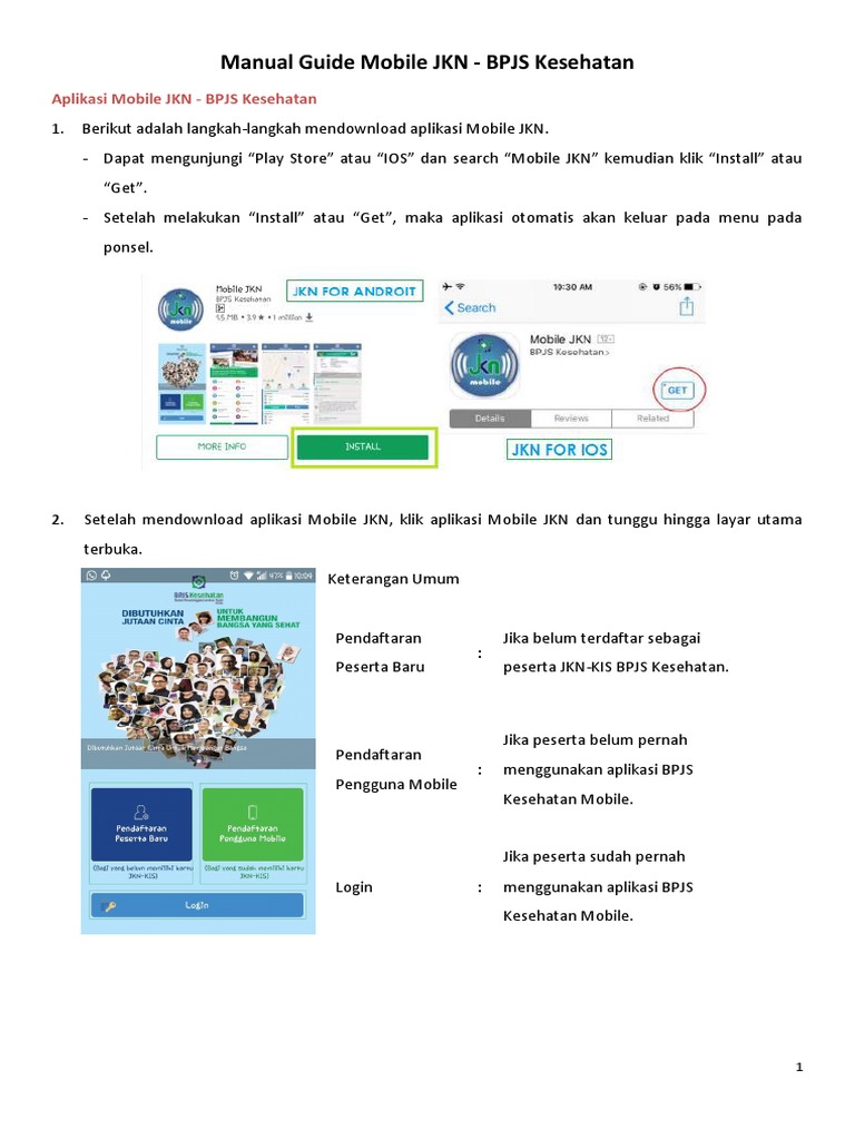 Panduan Lengkap Aplikasi Mobile JKN | PDF