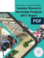 IIT Gandhinagar Summer Research Internship Program 2017 Report