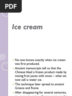 Ice cream