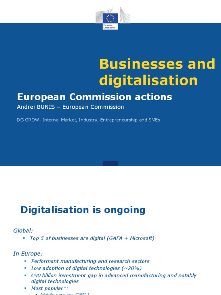 Digitalisation Strategies for SMEs in Europe | PDF | Innovation | Economies
