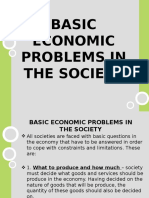 Basic Economic Problems in Countrys