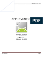 APP INVENTOR. APP INVENTOR Exercício 1 Cálculo do IMC.pdf