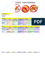 Plan Semanal - Dieta Sana