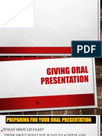 Giving Oral Presentation