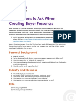 35 Questions to Create Comprehensive Buyer Personas