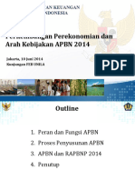 Perkembangan Perekonomian & Arahan Kebijakan APBN 2014