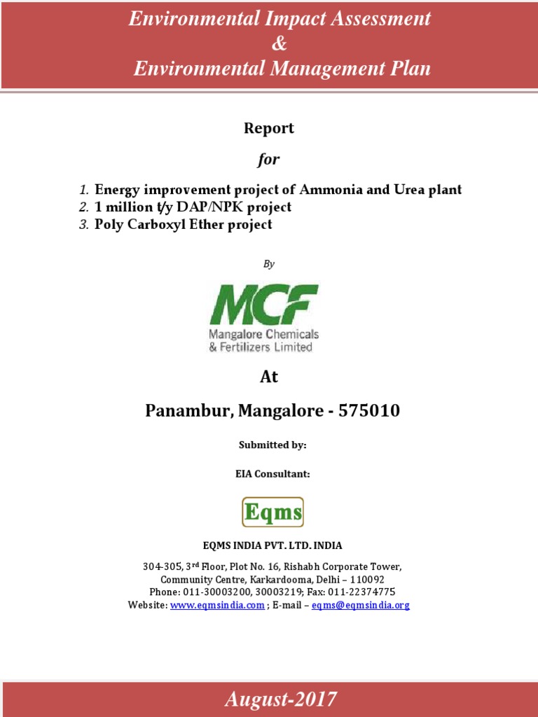 Assessing the Environmental and SocioEconomic Impacts of Proposed