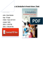 Criminalistics An Introduction To Forensic PDF