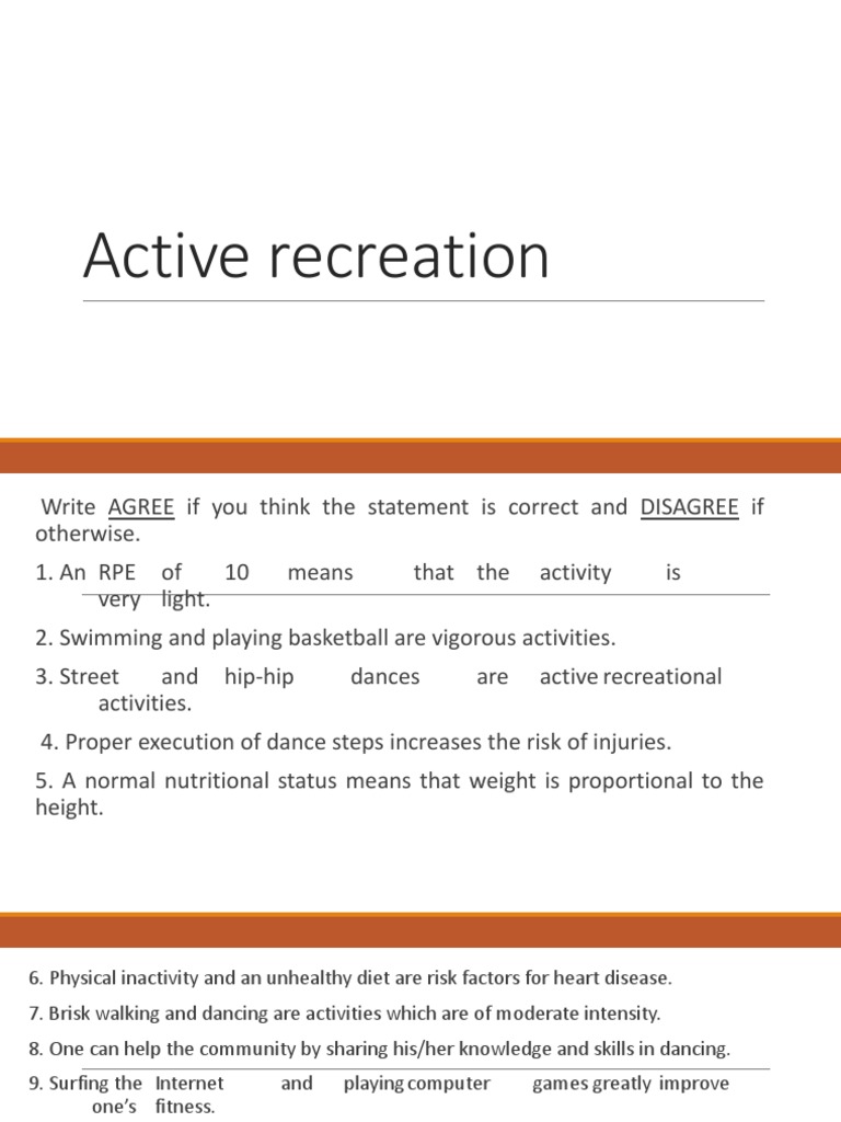 Active Recreation and Community Fitness | PDF | Physical Fitness | Wellness
