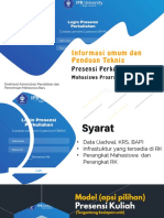 Internalisasi Presensi Online Program Multistrata Untuk Mahasiswa