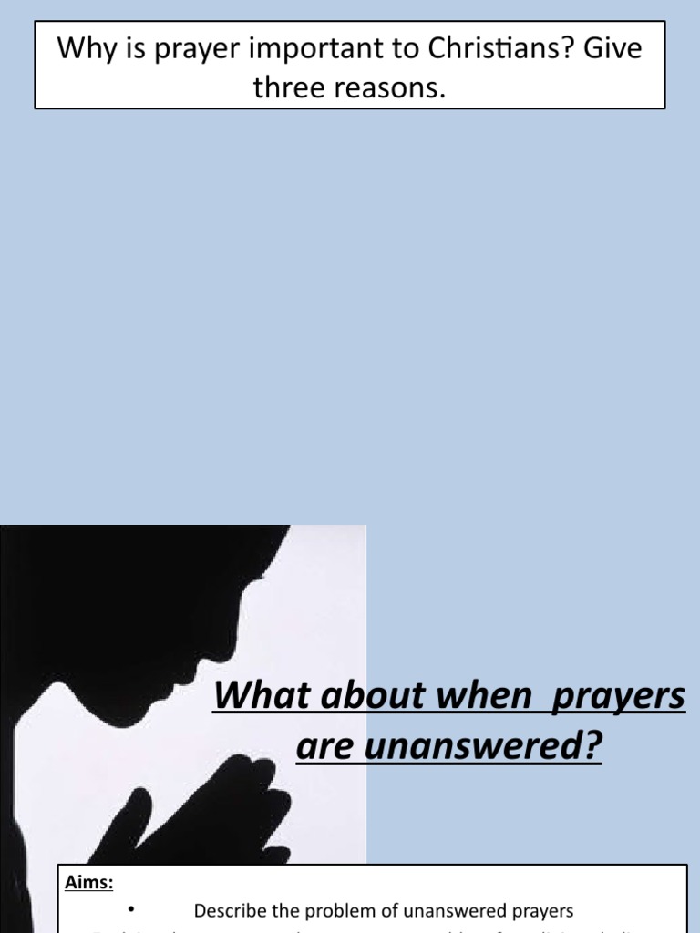 Why Is Prayer Important To Christians PDF Prayer God