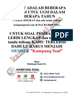 Free Soal Utul UGM Saintek 2009-2020