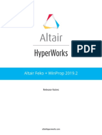 Altair Feko and WinProp 2019.2 Release Notes PDF