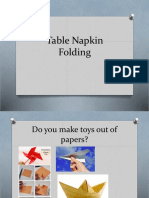 Table Napkin Folding