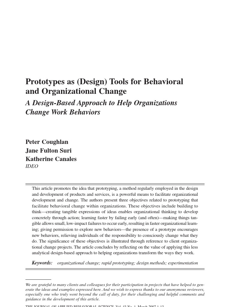 Prototypes As Design Tools | PDF | Prototype | Design