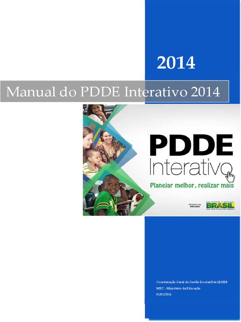 Manual - Pdde Interativo | PDF | Planejamento | Escolas