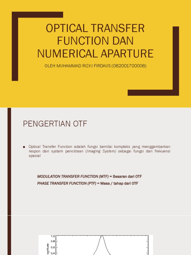 Pengertian Optical Transfer Function | PDF | Teknologi & Rekayasa