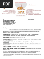 Vishal Impex Intorduction Letter