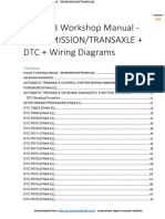 Mazda 3 Workshop Manual - TRANSMISSION + DTC + Wiring Diagrams