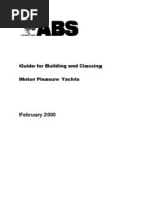 Guide For Building and Classing of Motor Yachts 2000