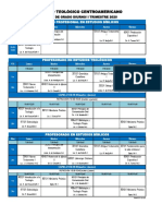 Horario I Trimestre 20, Grado Diurno Profs y Dipls