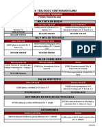 Horario I Trimestre 20, Posgrado