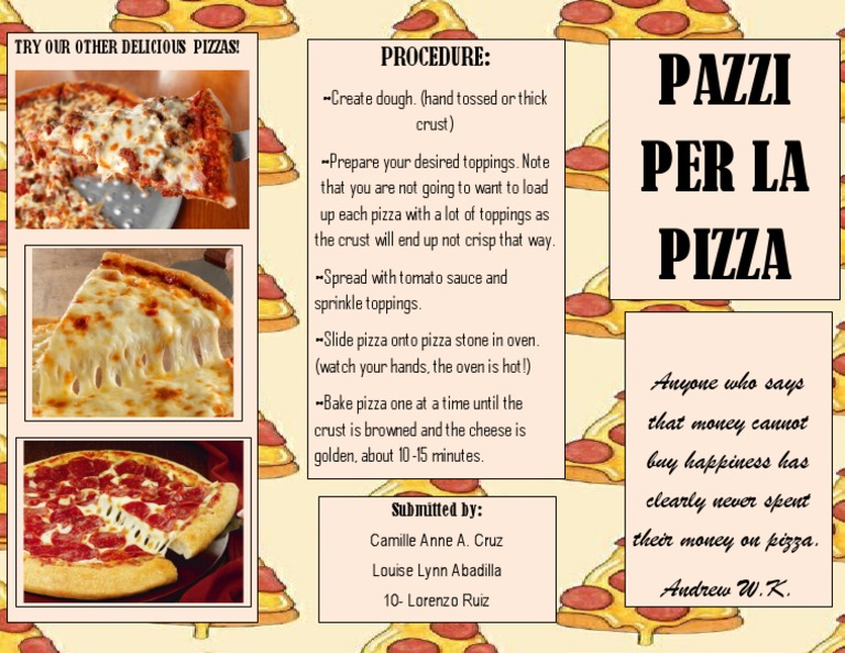Pizza Brochure | PDF