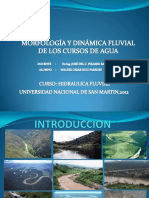 Morfología fluvial: erosión, sedimentación y perfil de cursos de agua