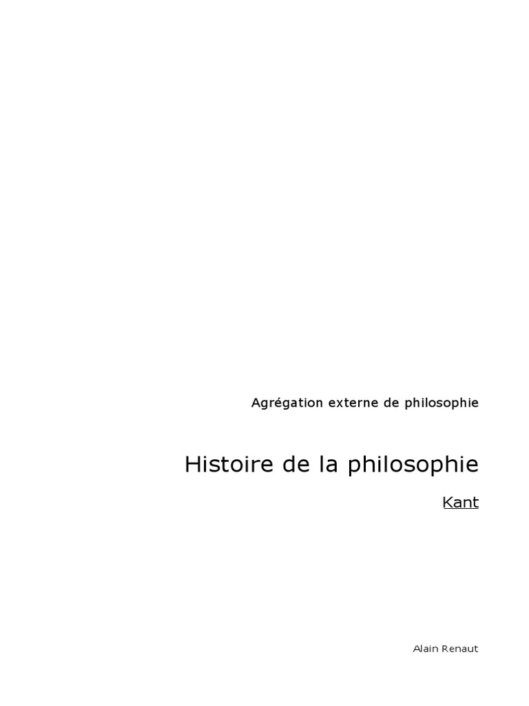 Kant et la représentation objective | PDF | Noumène | Emmanuel Kant