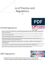 Codes of Practice and Regulations A3
