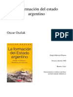 Oslack-La formación del estado argentino