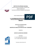 La Vulnerabilidad Estructural de La Vivienda Popular Ante Riesgos Geológicos en Zonas Urbanas