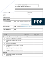 Event Checklist Template