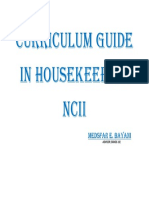 Curriculum Guide in Housekeeping Ncii