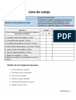 Lista de Cotejo