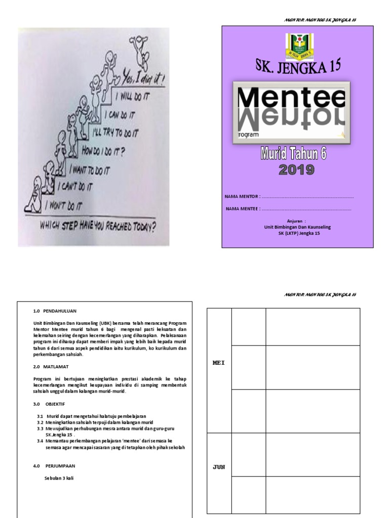 Program Mentor Mentee SK Jengka 15 | PDF