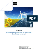 Sistema Solar Fotovoltaico para Micro-Produção e Solar Térmico para A.Q.S.