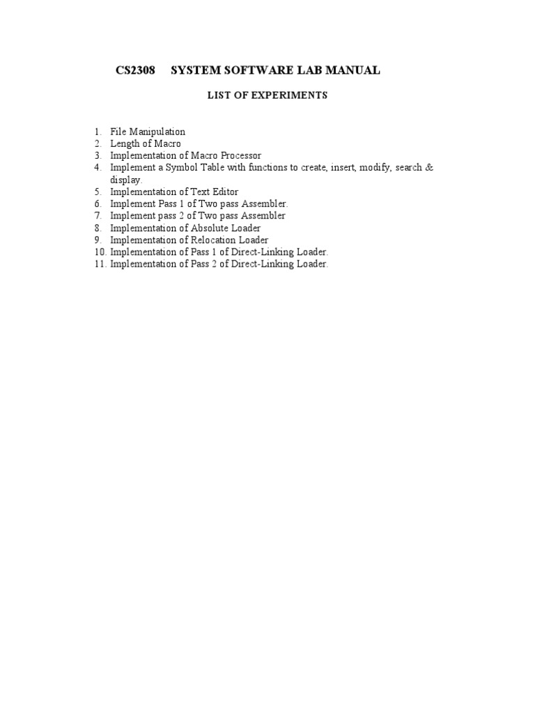 CS2308 LM | PDF