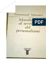 Mounier Emmanuel - Manifiesto Al Servicio Del Personalismo.pdf