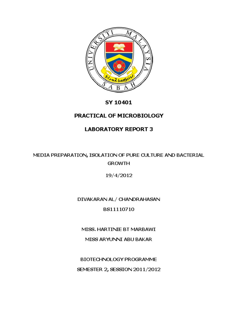 Media Preparation & Bacterial Growth Lab | PDF | Growth Medium | Agar