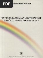 Typologia Odmian Językowych Współczesnej Polszczyzny (Aleksander Wilkoń) PDF