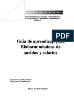 Manual de Elaboracion Percepciones y Deducciones Nivel Bachillerato